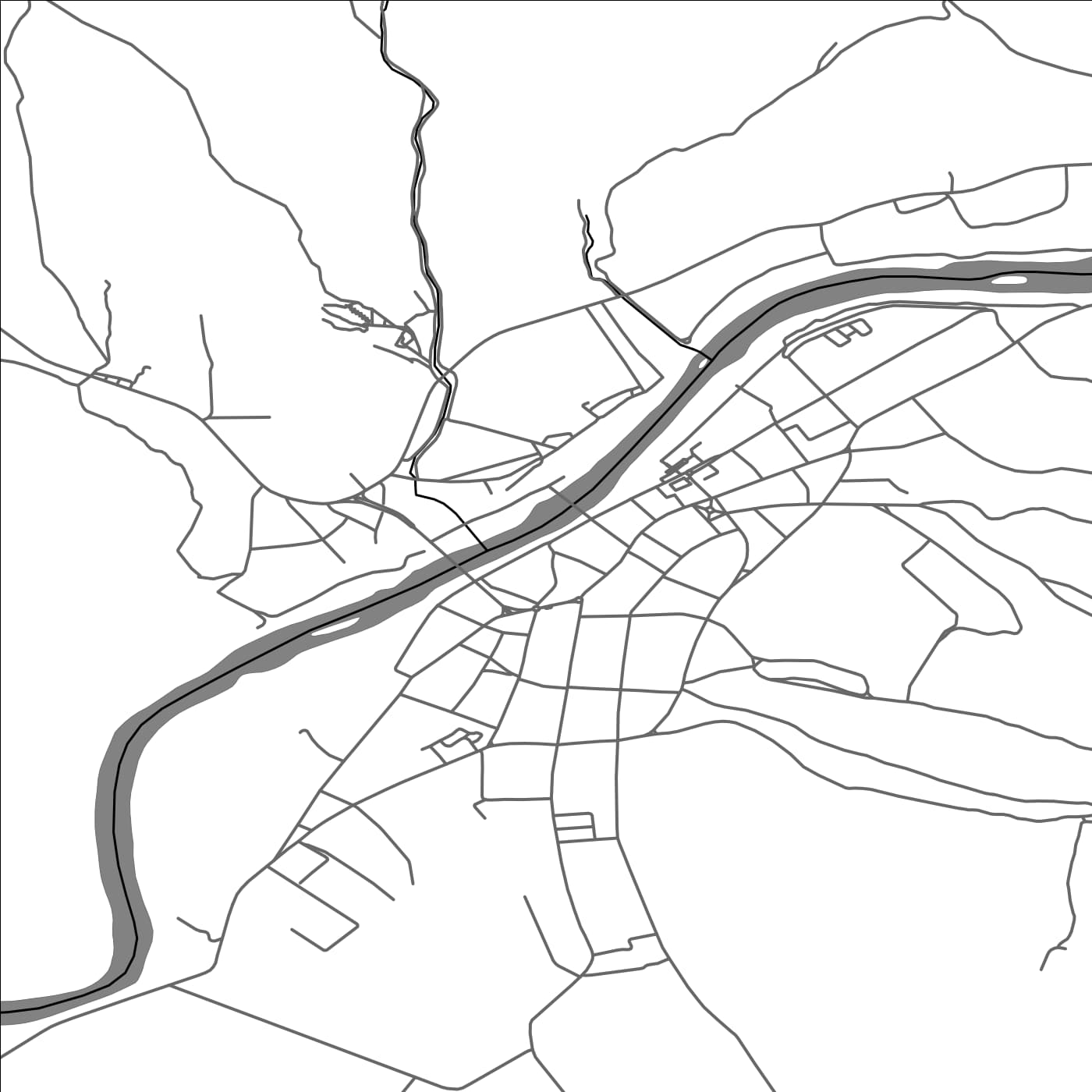 ROAD MAP OF LIPOVA, ROMANIA BY MAPBAKES