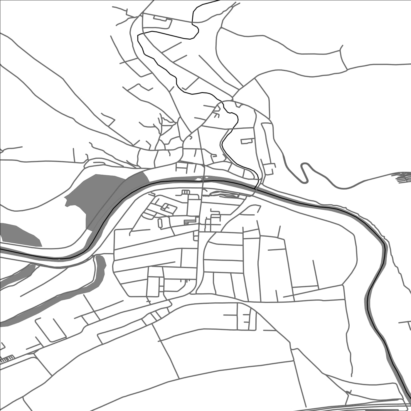 ROAD MAP OF LUDUS, ROMANIA BY MAPBAKES