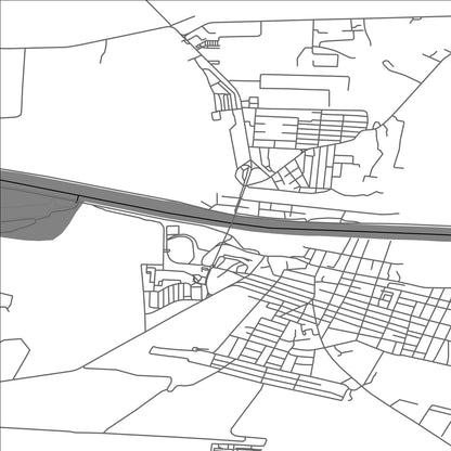 ROAD MAP OF MEDGIDIA, ROMANIA BY MAPBAKES