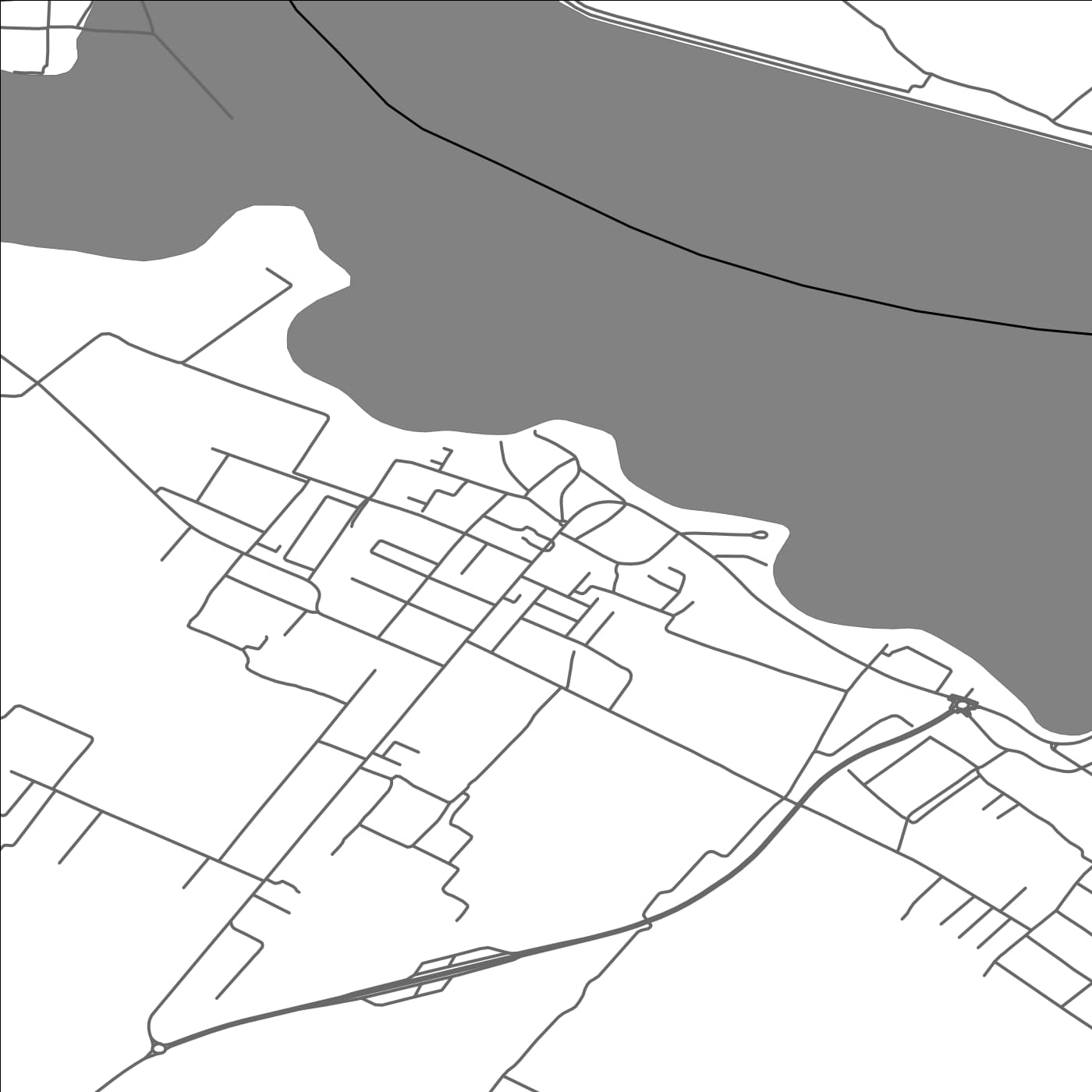 ROAD MAP OF MIHAILESTI, ROMANIA BY MAPBAKES