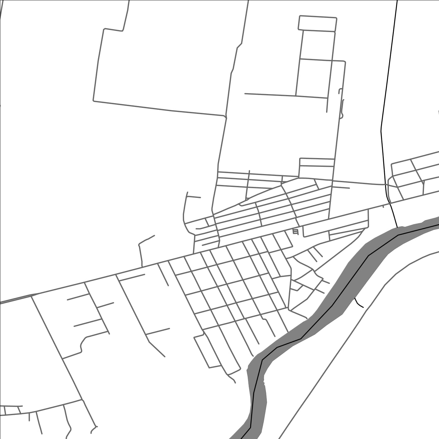 ROAD MAP OF MODELU, ROMANIA BY MAPBAKES