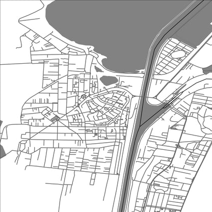 ROAD MAP OF NAVODARI, ROMANIA BY MAPBAKES