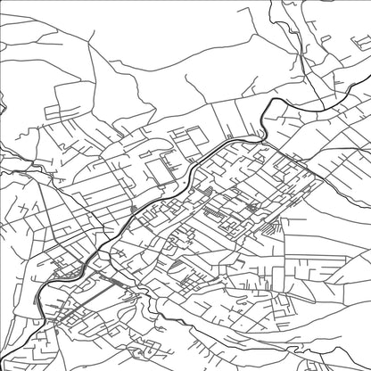 ROAD MAP OF ODORHEIU-SECUIESC, ROMANIA BY MAPBAKES