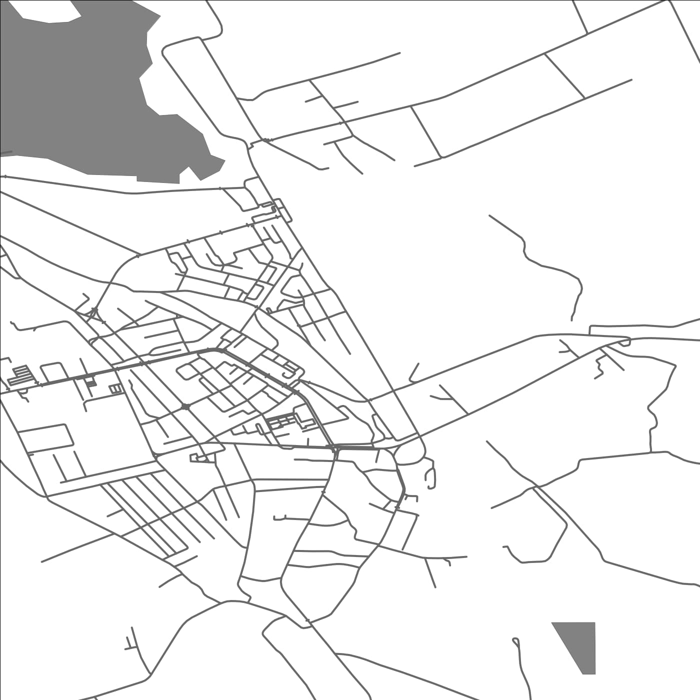 ROAD MAP OF PASCANI, ROMANIA BY MAPBAKES