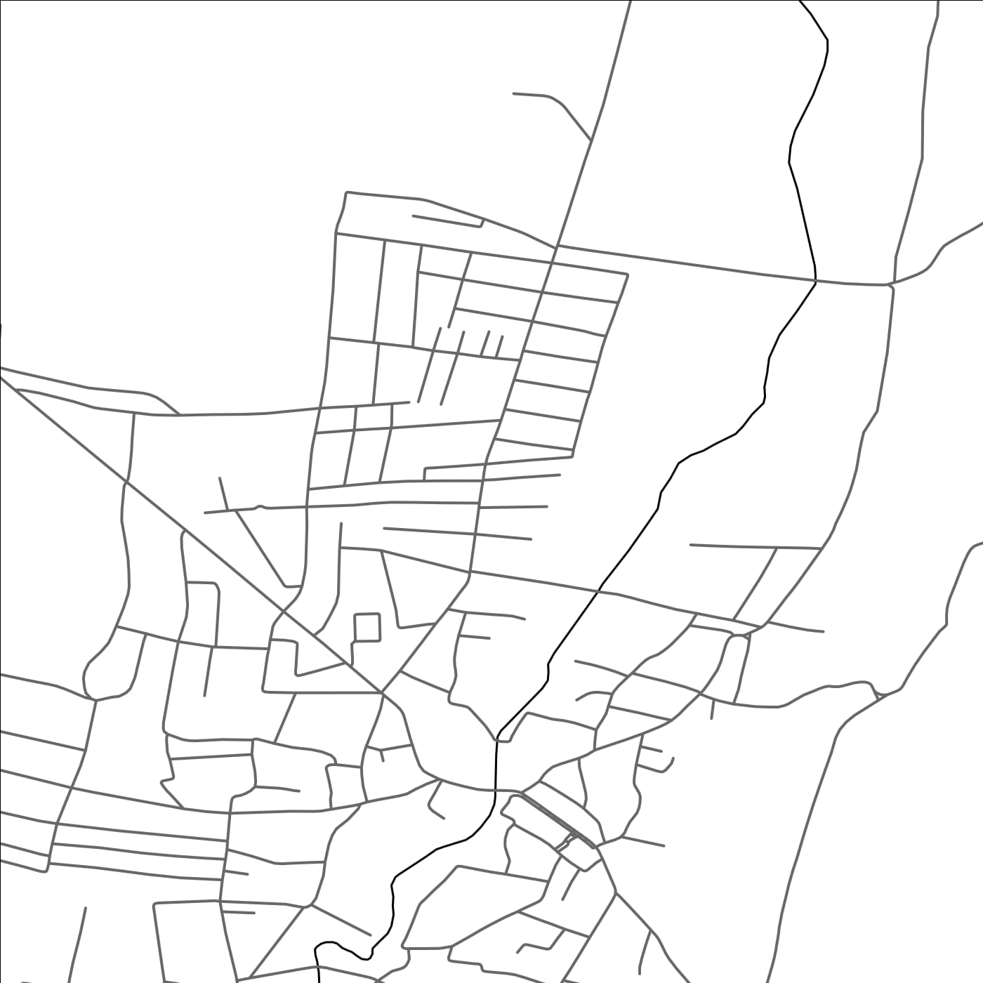 ROAD MAP OF PECHEA, ROMANIA BY MAPBAKES