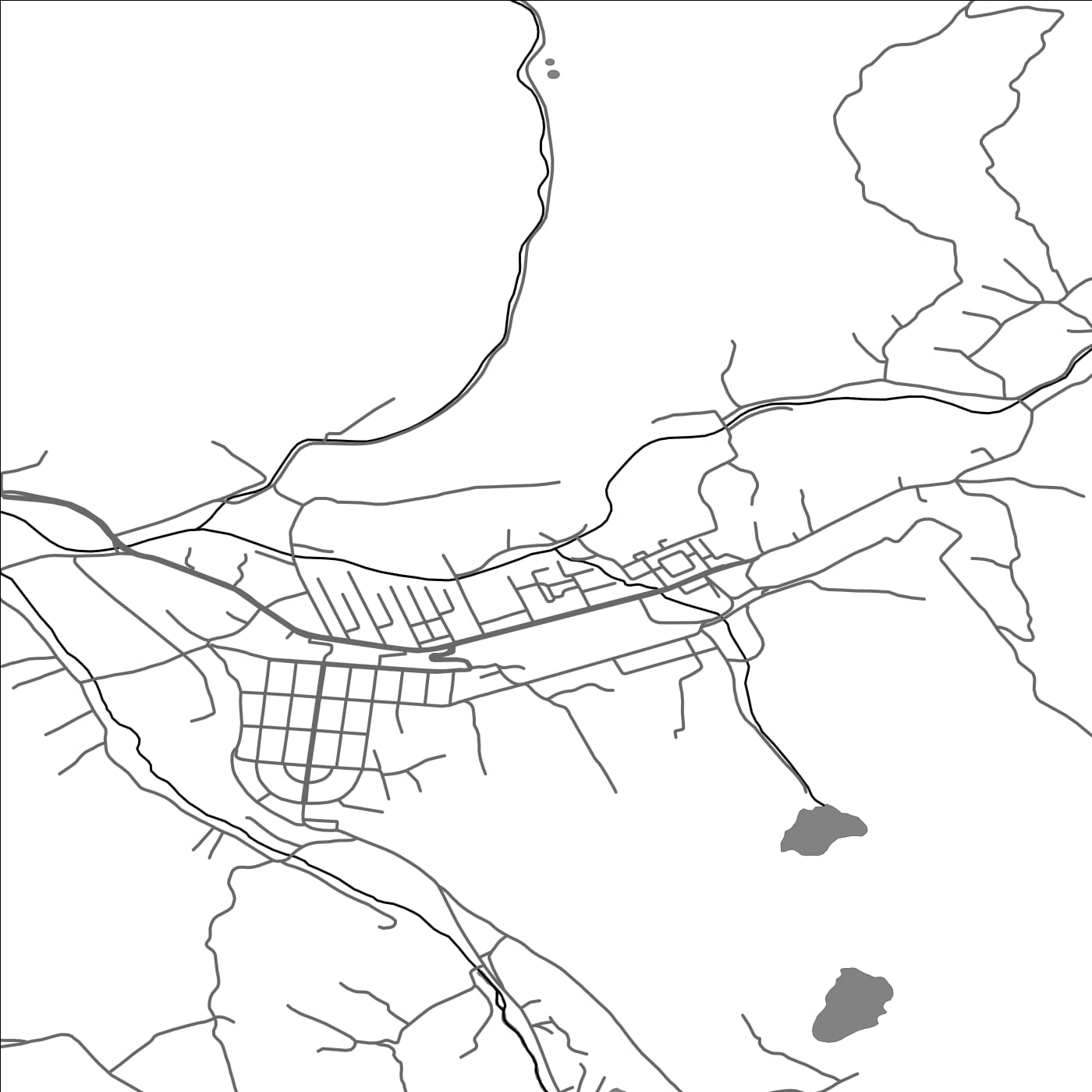 ROAD MAP OF PETRILA, ROMANIA BY MAPBAKES