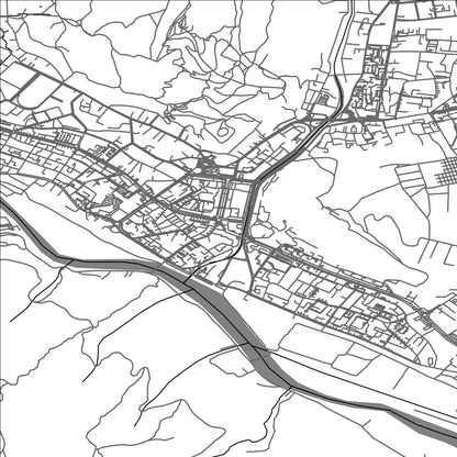 ROAD MAP OF PIATRA-NEAMT, ROMANIA BY MAPBAKES