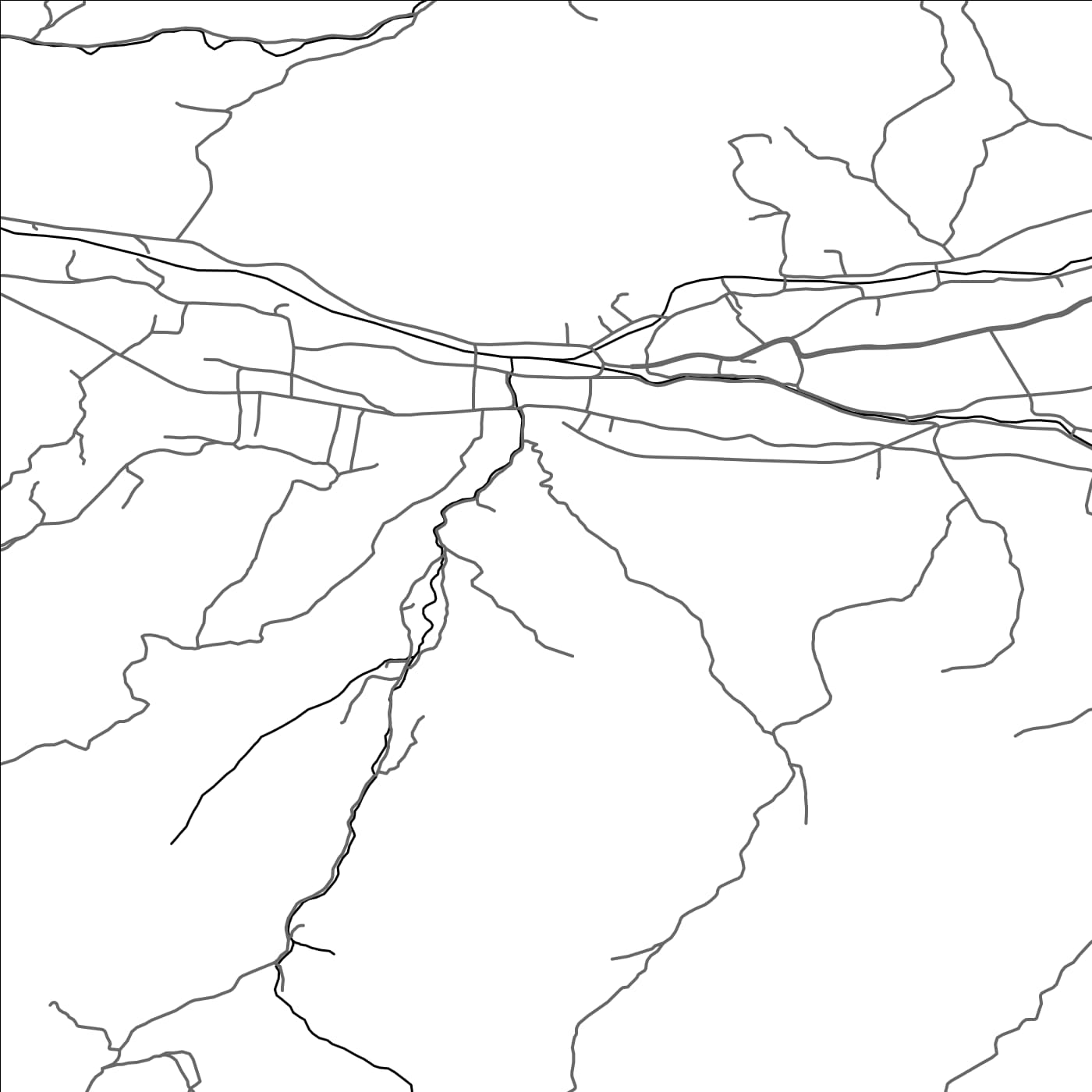 ROAD MAP OF POIENILE-DE-SUB-MUNTE, ROMANIA BY MAPBAKES