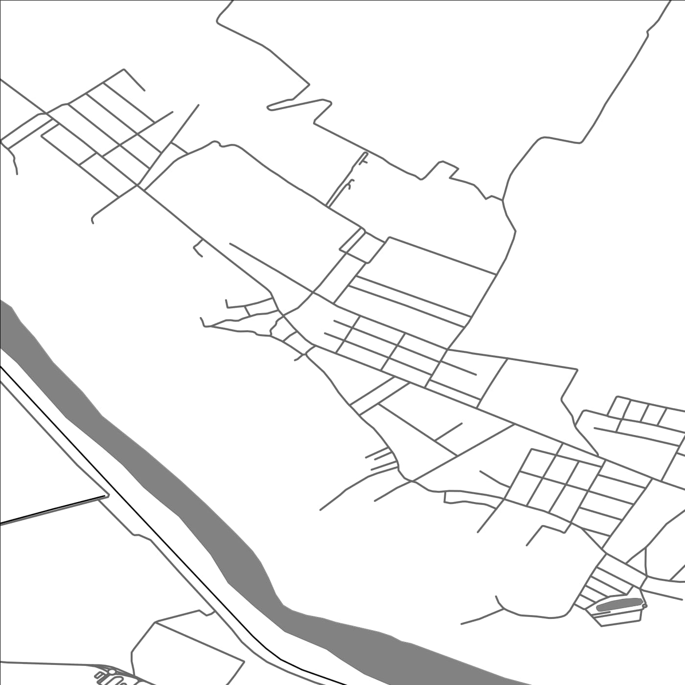 ROAD MAP OF POTOCENI, ROMANIA BY MAPBAKES