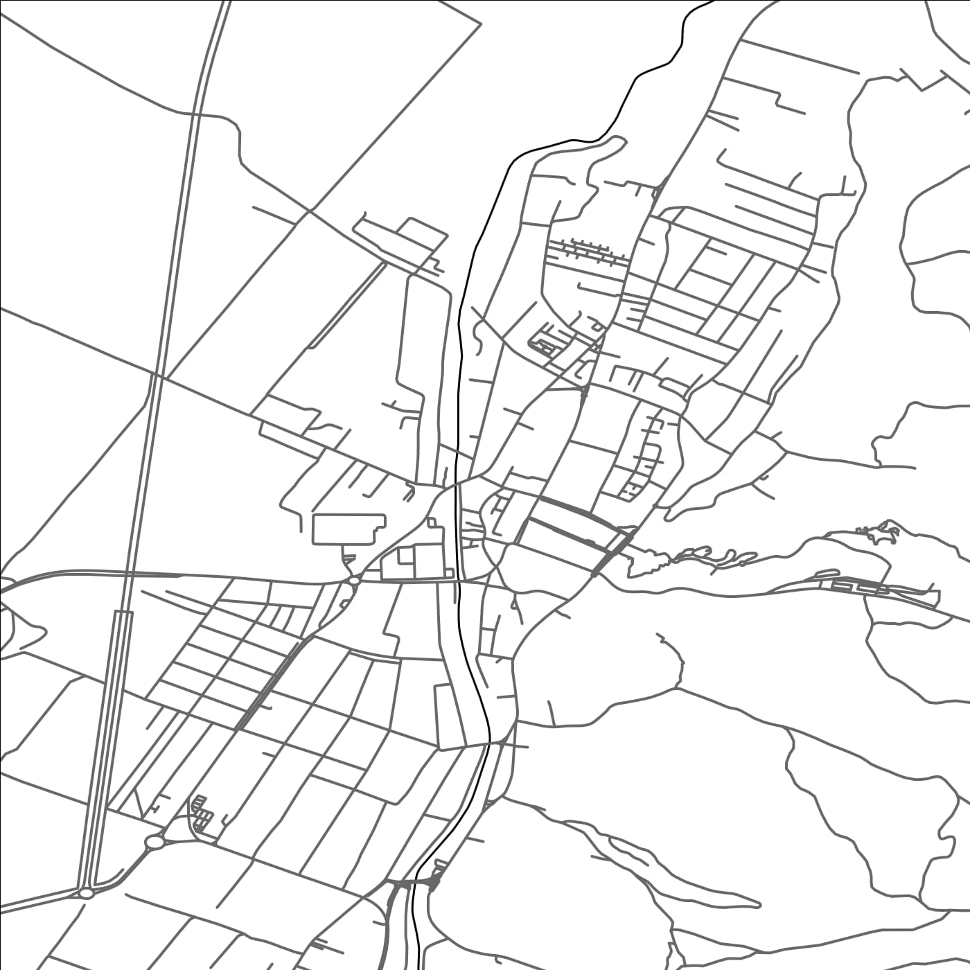 ROAD MAP OF RASNOV, ROMANIA BY MAPBAKES