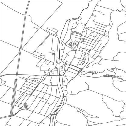 ROAD MAP OF RASNOV, ROMANIA BY MAPBAKES