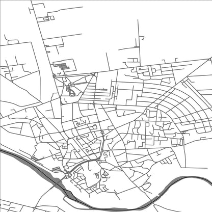 ROAD MAP OF ROMAN, ROMANIA BY MAPBAKES