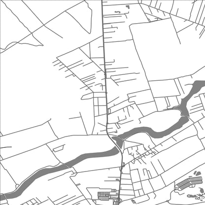 ROAD MAP OF SAFTICA, ROMANIA BY MAPBAKES