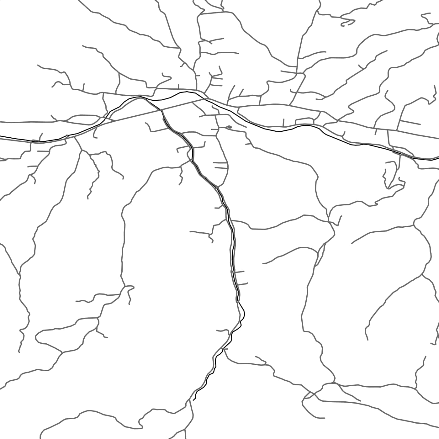 ROAD MAP OF SALISTEA-DE-SUS, ROMANIA BY MAPBAKES