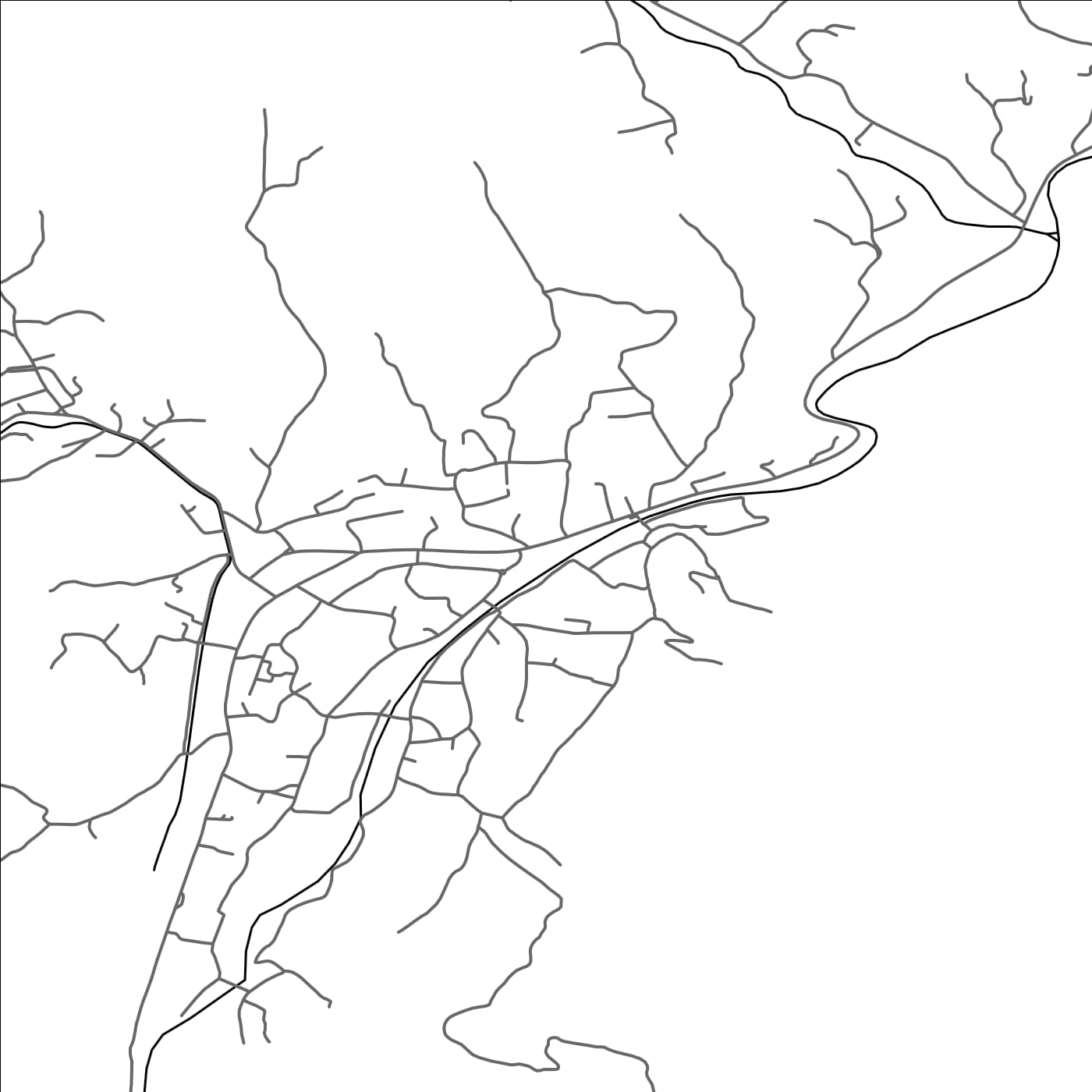 ROAD MAP OF SANGEORZ-BAI, ROMANIA BY MAPBAKES