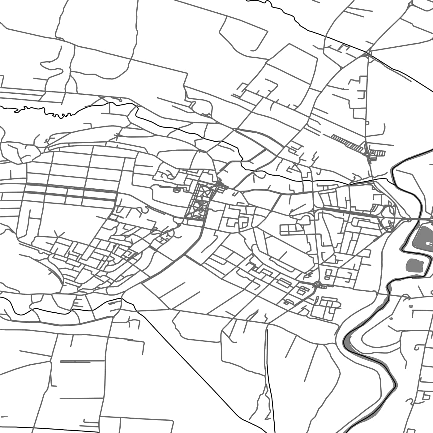 ROAD MAP OF SFANTU-GHEORGHE, ROMANIA BY MAPBAKES