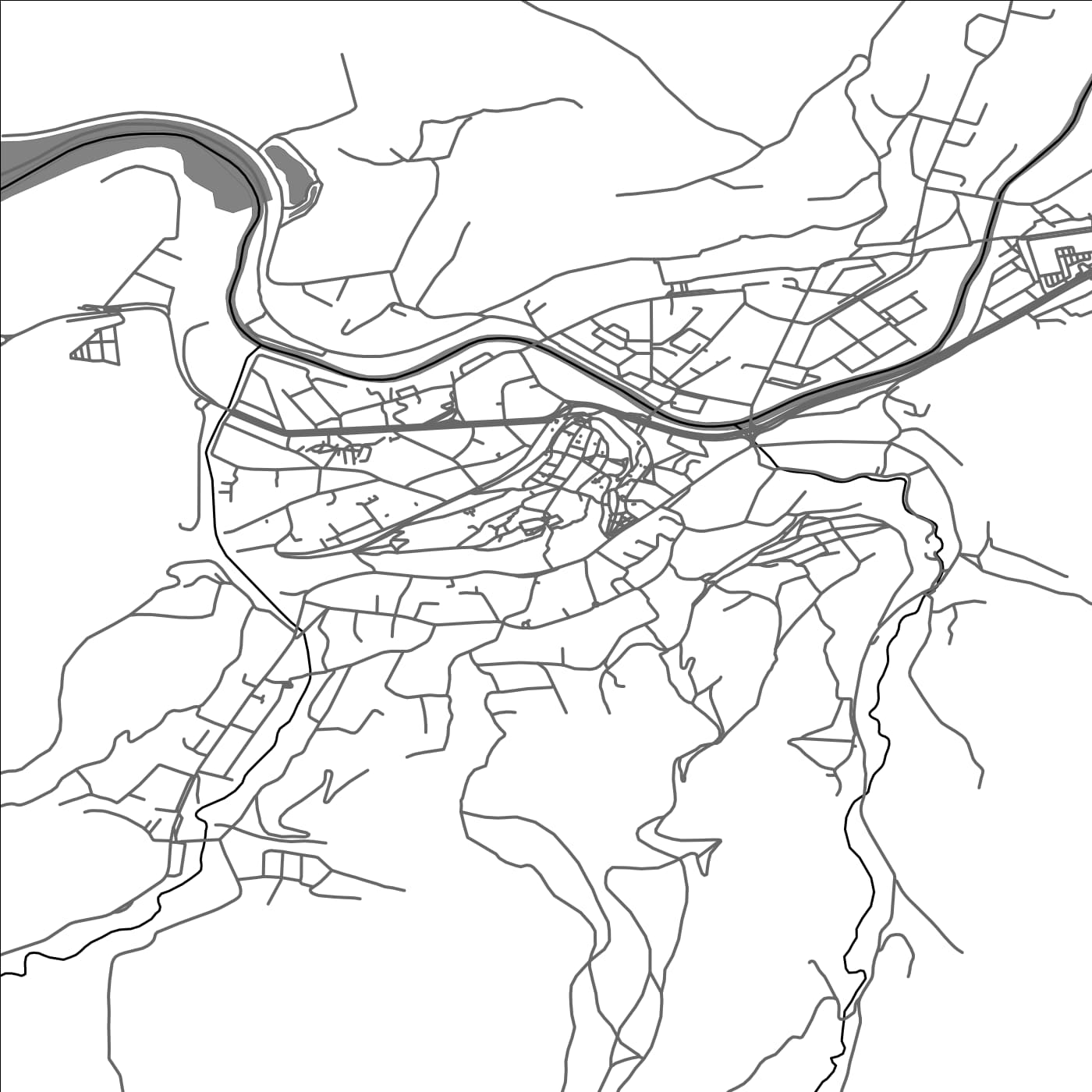 ROAD MAP OF SIGHISOARA, ROMANIA BY MAPBAKES