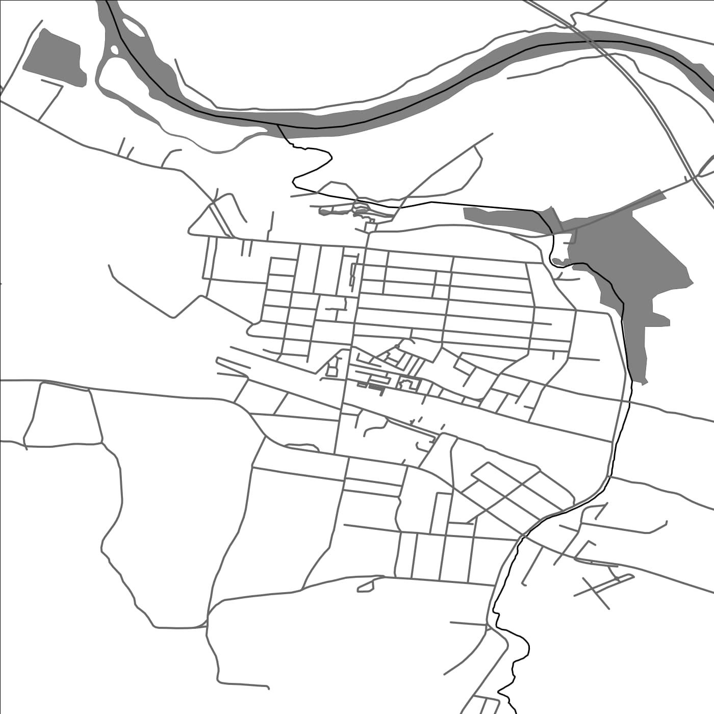 ROAD MAP OF SIMERIA, ROMANIA BY MAPBAKES