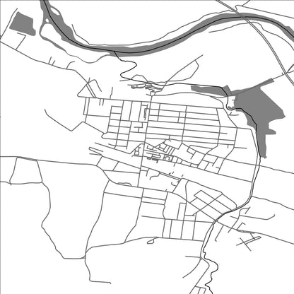 ROAD MAP OF SIMERIA, ROMANIA BY MAPBAKES