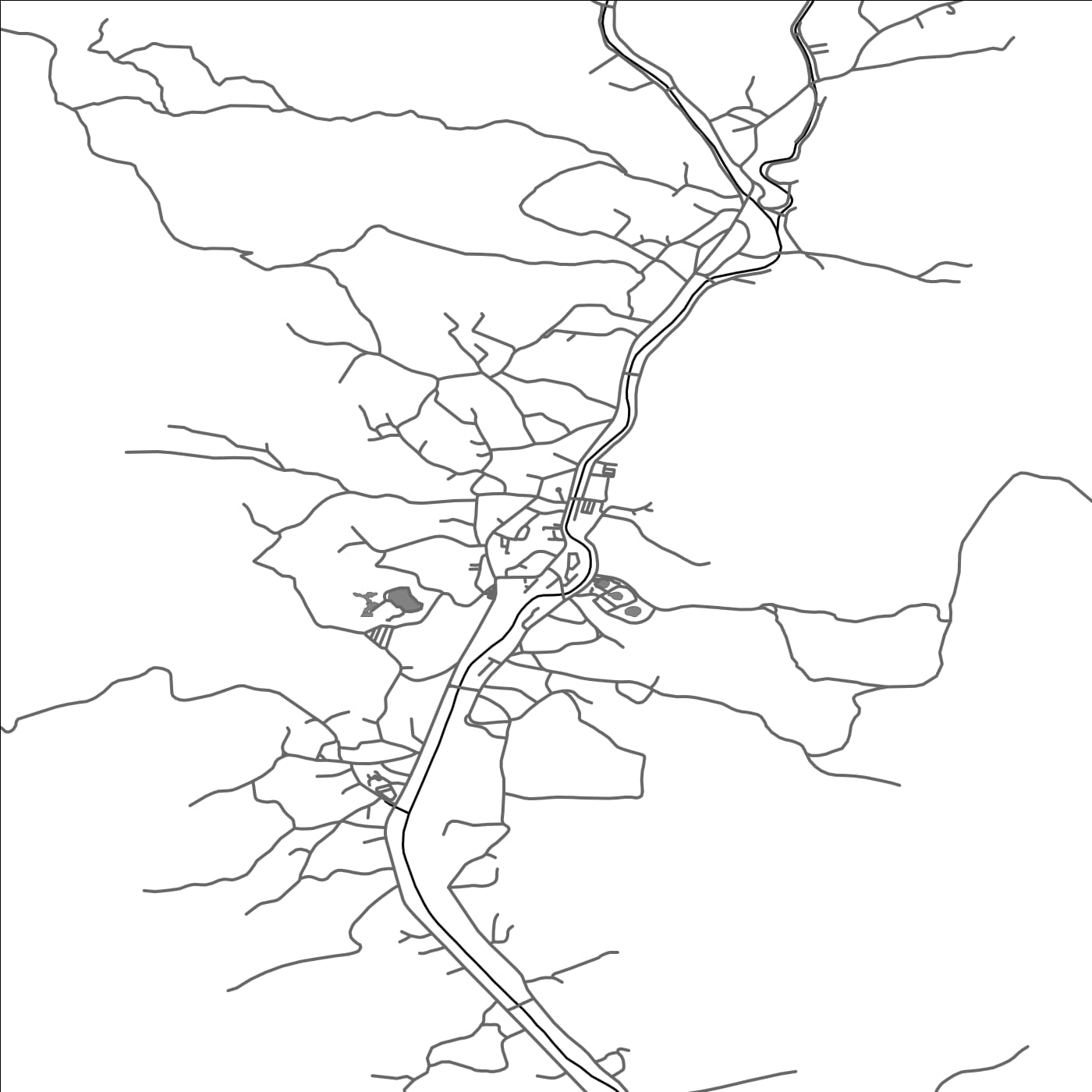 ROAD MAP OF SLANIC, ROMANIA BY MAPBAKES