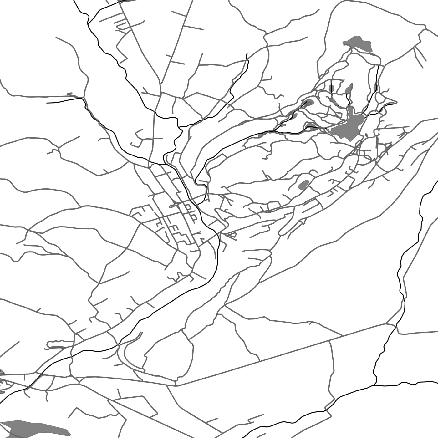 ROAD MAP OF SOVATA, ROMANIA BY MAPBAKES