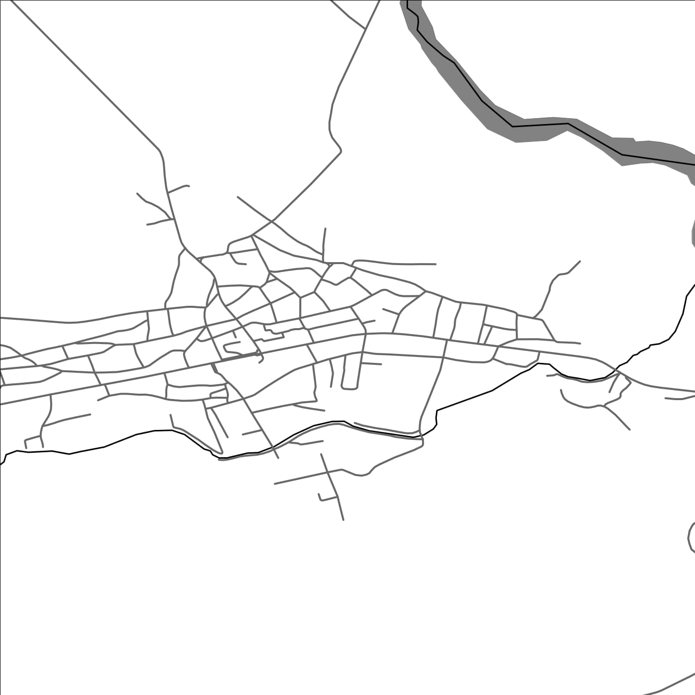 ROAD MAP OF STREHAIA, ROMANIA BY MAPBAKES