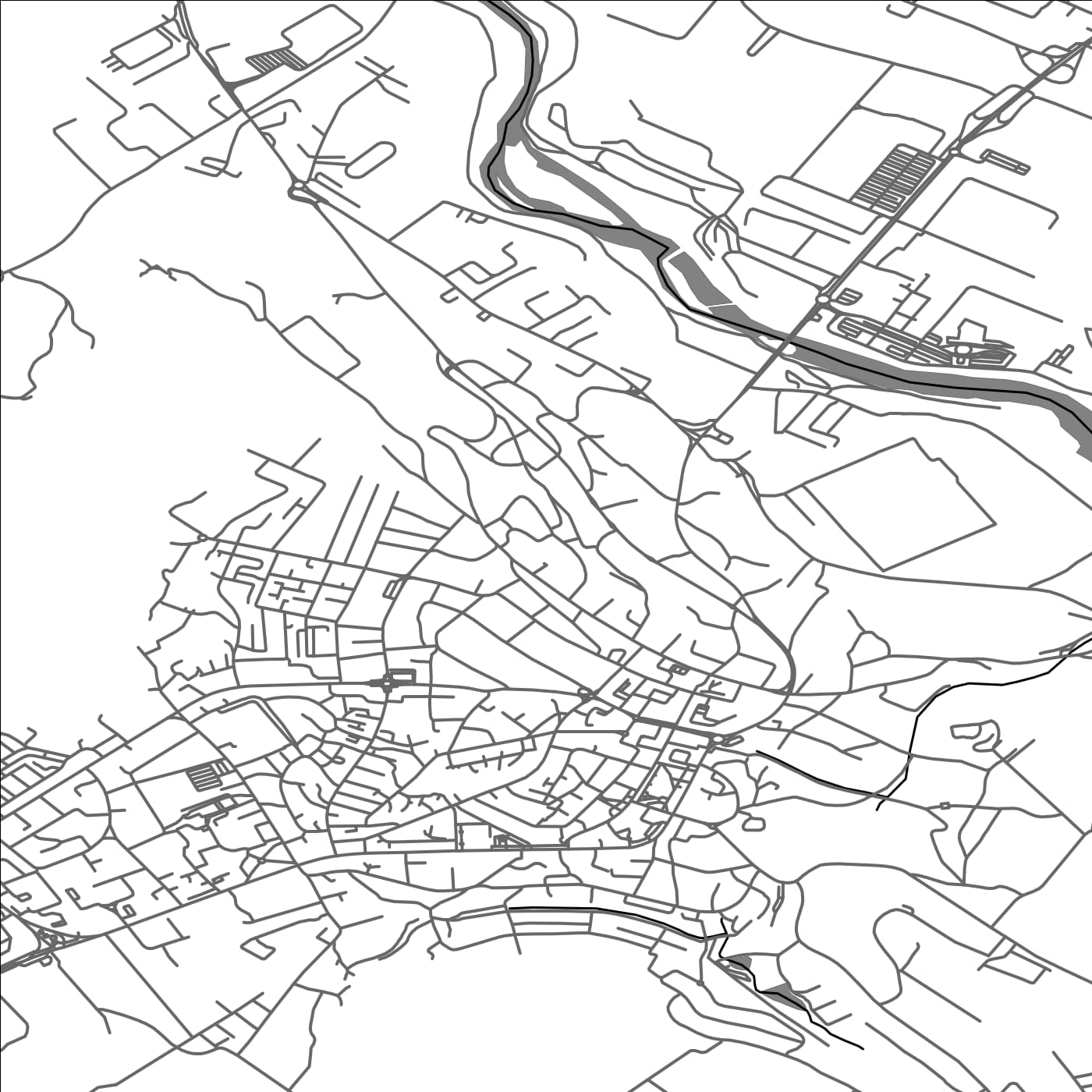 ROAD MAP OF SUCEAVA, ROMANIA BY MAPBAKES