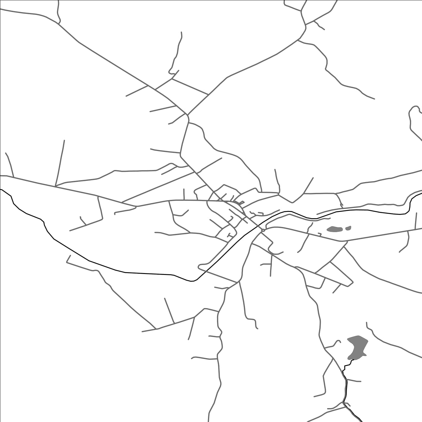 ROAD MAP OF TARGU-LAPUS, ROMANIA BY MAPBAKES