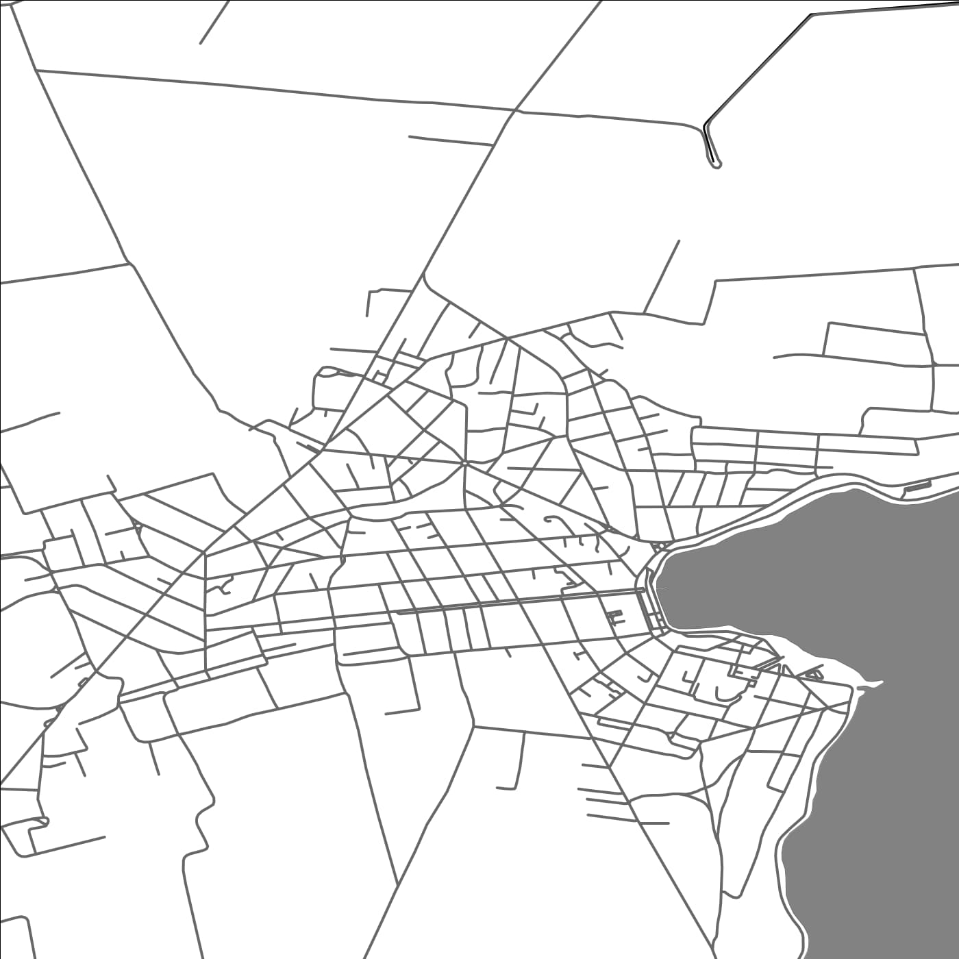 ROAD MAP OF TECHIRGHIOL, ROMANIA BY MAPBAKES