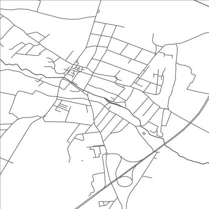 ROAD MAP OF TEIUS, ROMANIA BY MAPBAKES