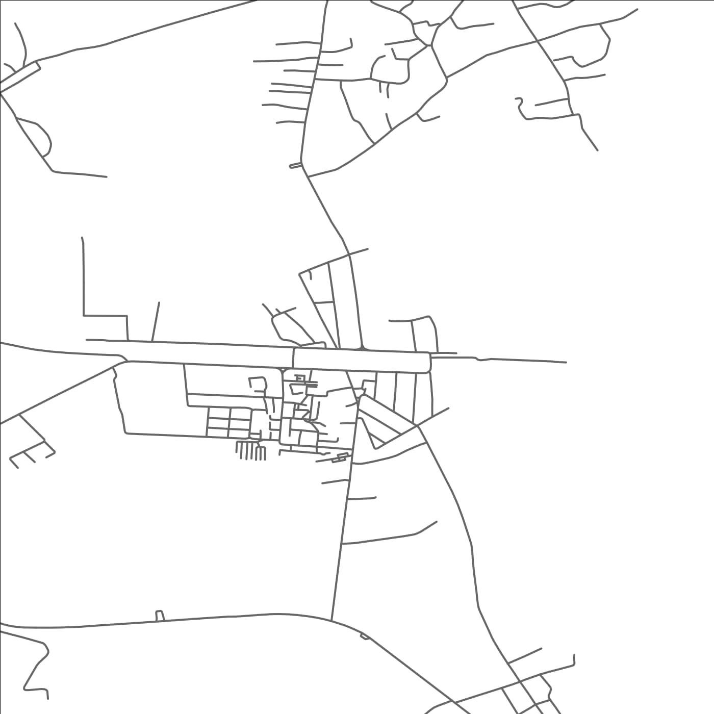 ROAD MAP OF TITU, ROMANIA BY MAPBAKES