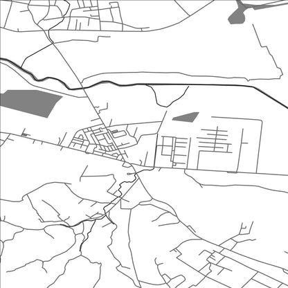 ROAD MAP OF TOMESTI, ROMANIA BY MAPBAKES