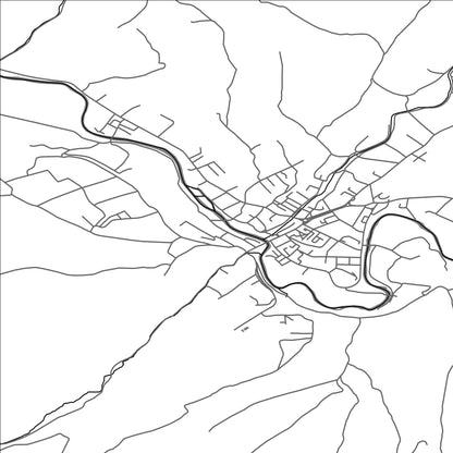 ROAD MAP OF TOPLITA, ROMANIA BY MAPBAKES