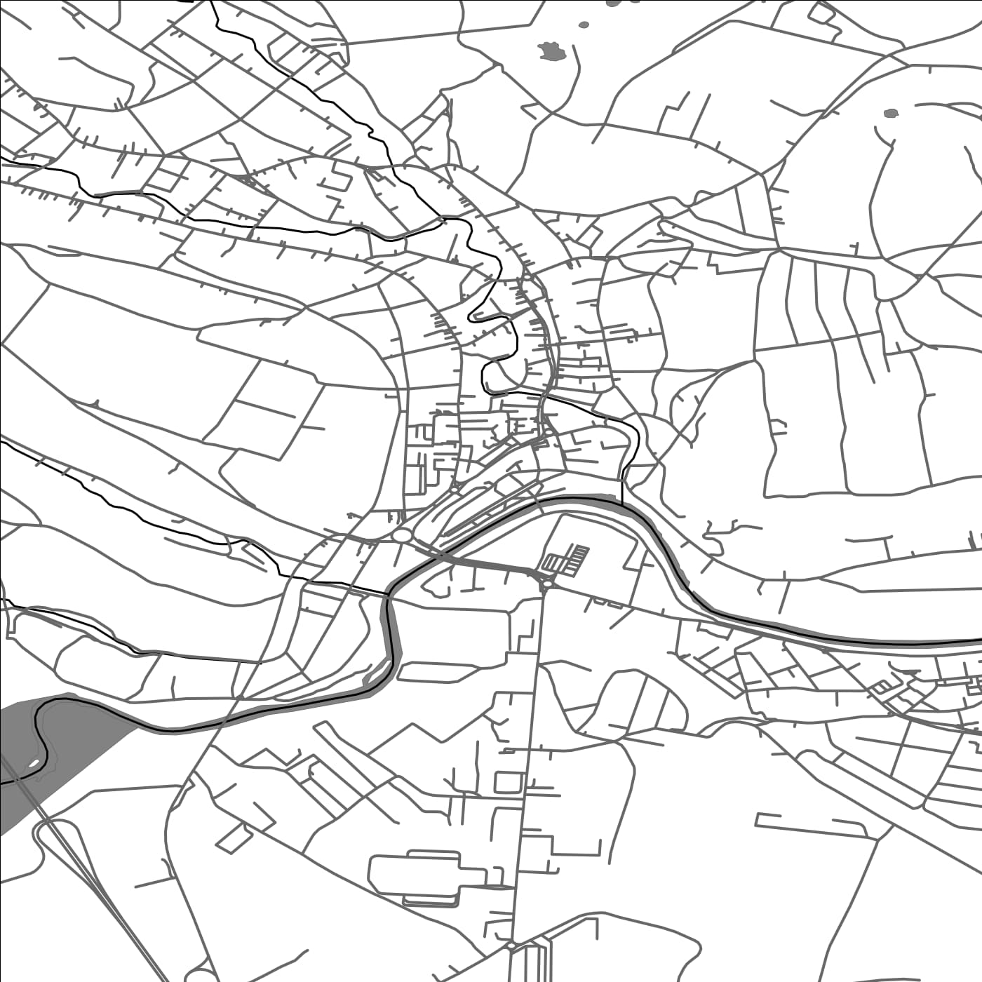 ROAD MAP OF TURDA, ROMANIA BY MAPBAKES