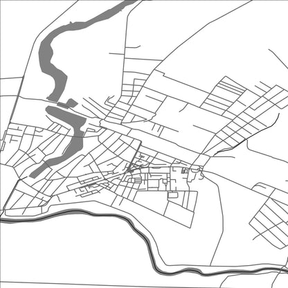 ROAD MAP OF URZICENI, ROMANIA BY MAPBAKES