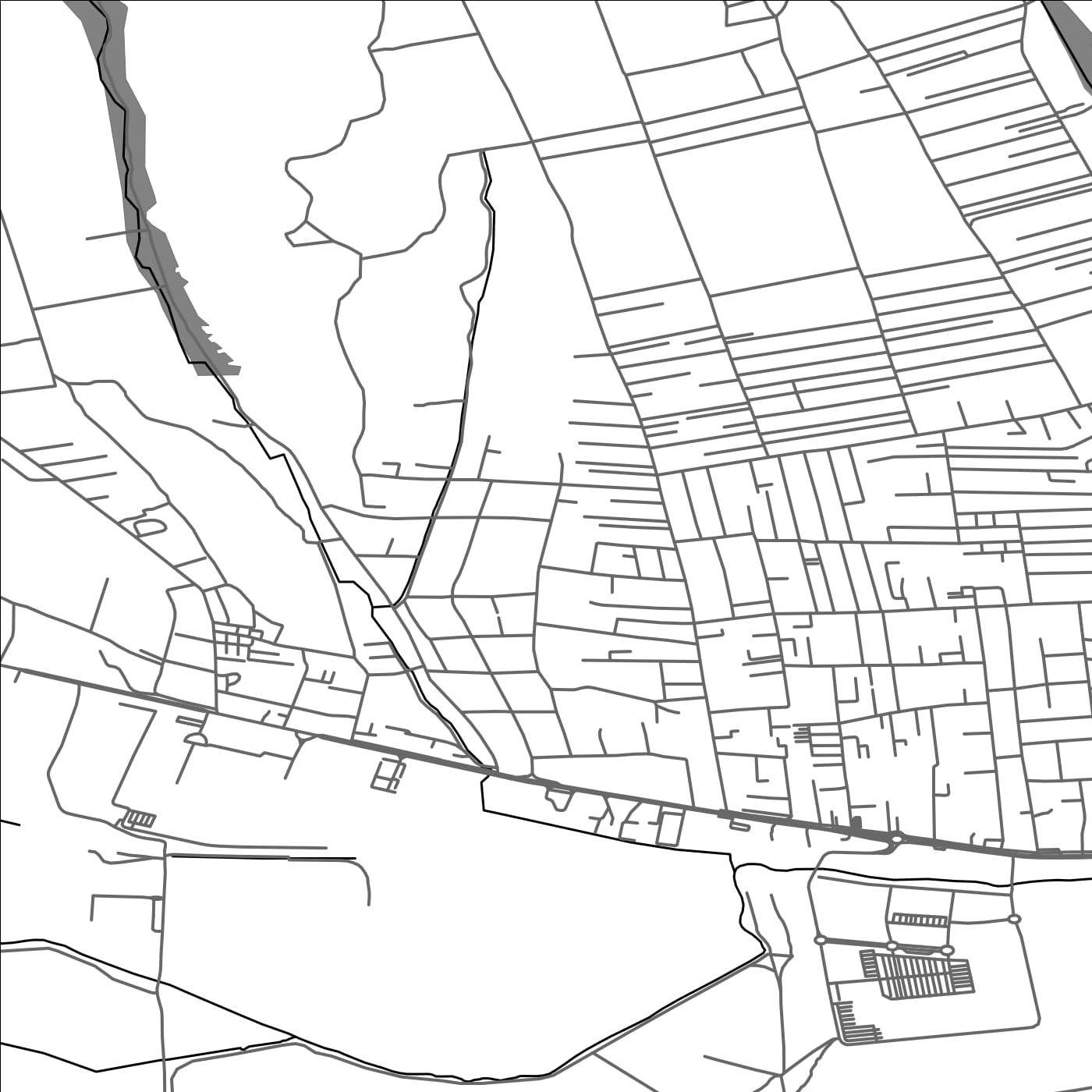 ROAD MAP OF VALEA-LUPULUI, ROMANIA BY MAPBAKES