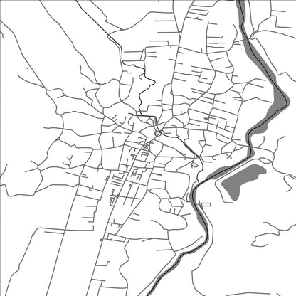 ROAD MAP OF VALENII-DE-MUNTE, ROMANIA BY MAPBAKES