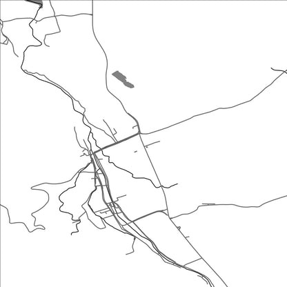 ROAD MAP OF VASCAU, ROMANIA BY MAPBAKES