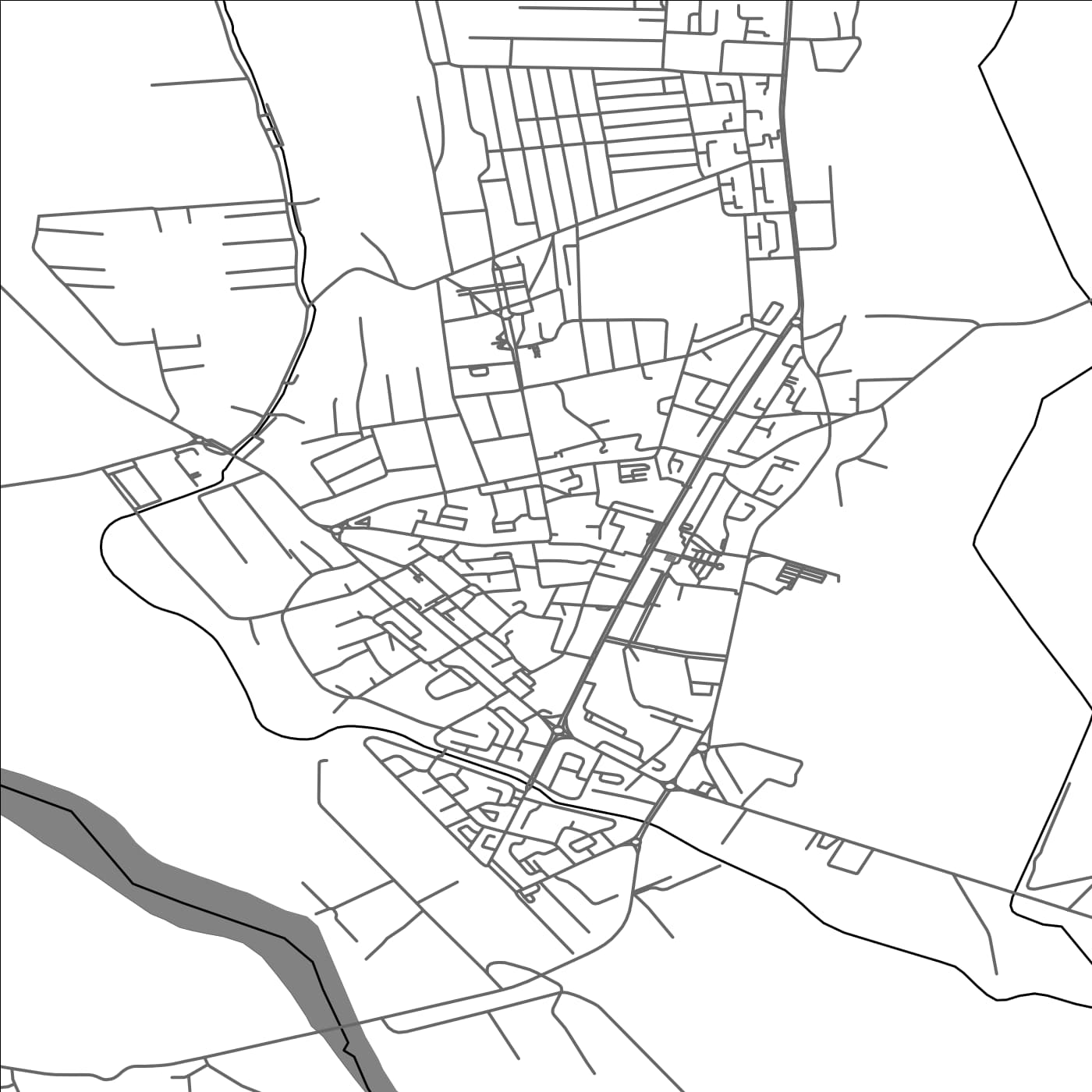 ROAD MAP OF VASLUI, ROMANIA BY MAPBAKES