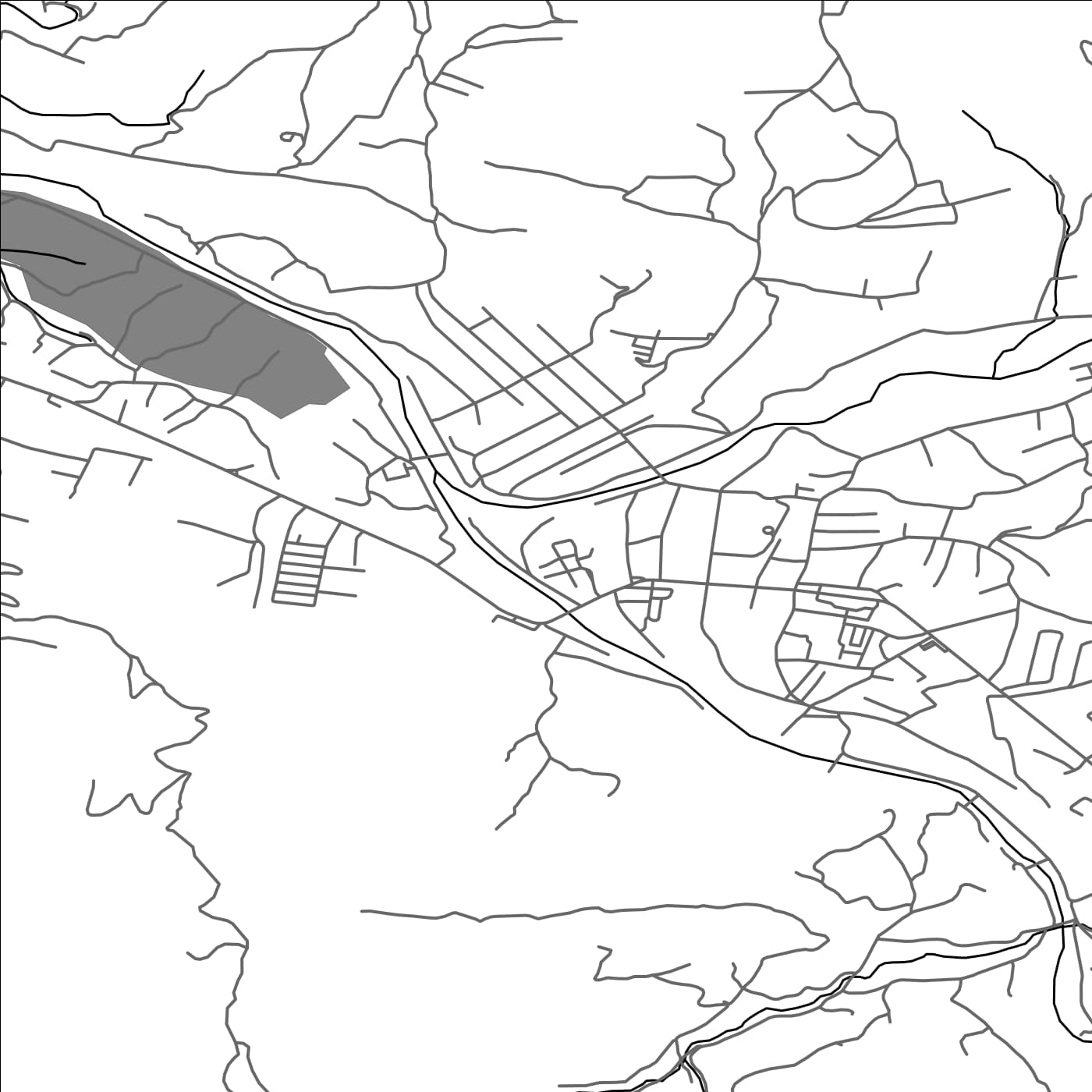 ROAD MAP OF VISEU-DE-SUS, ROMANIA BY MAPBAKES