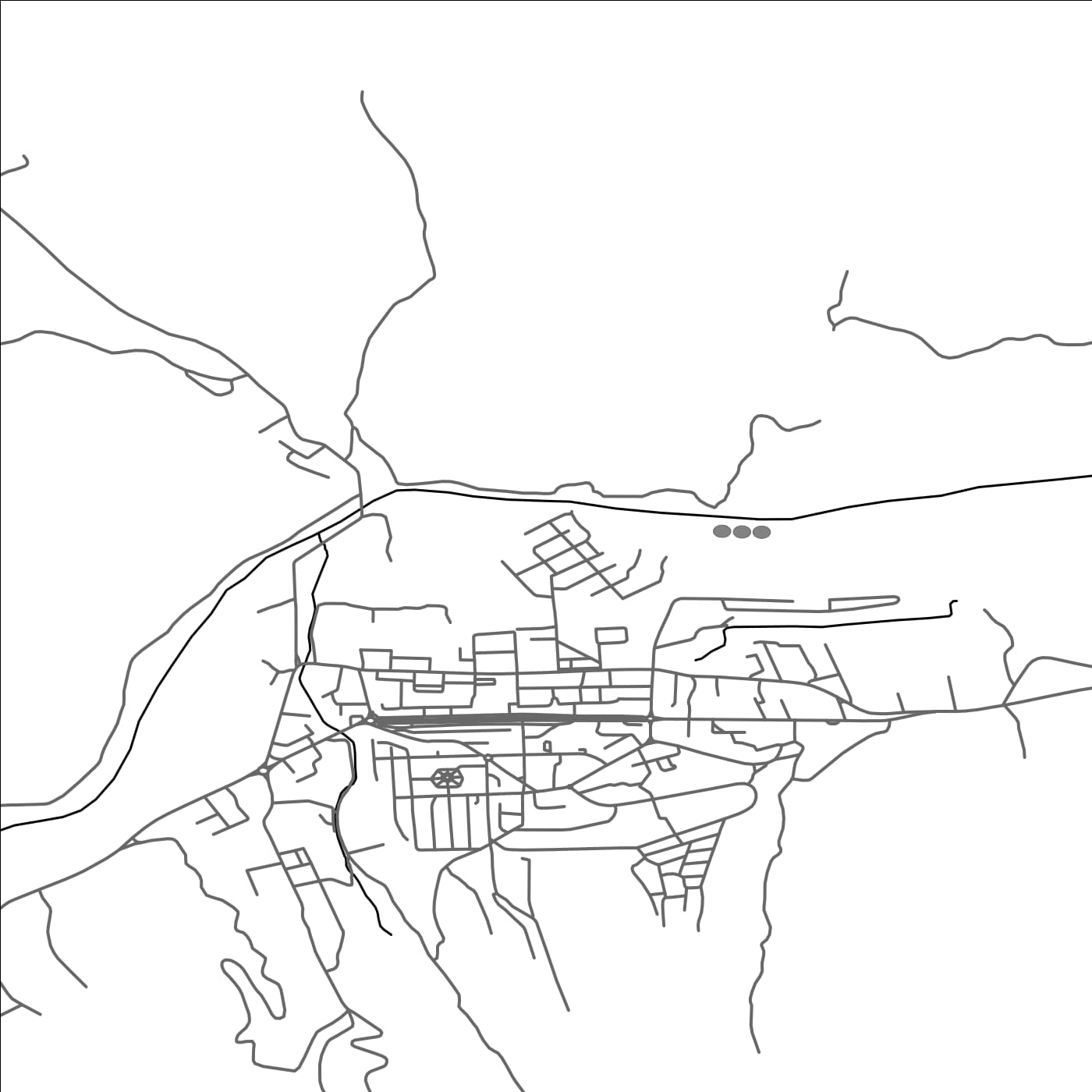 ROAD MAP OF VULCAN, ROMANIA BY MAPBAKES