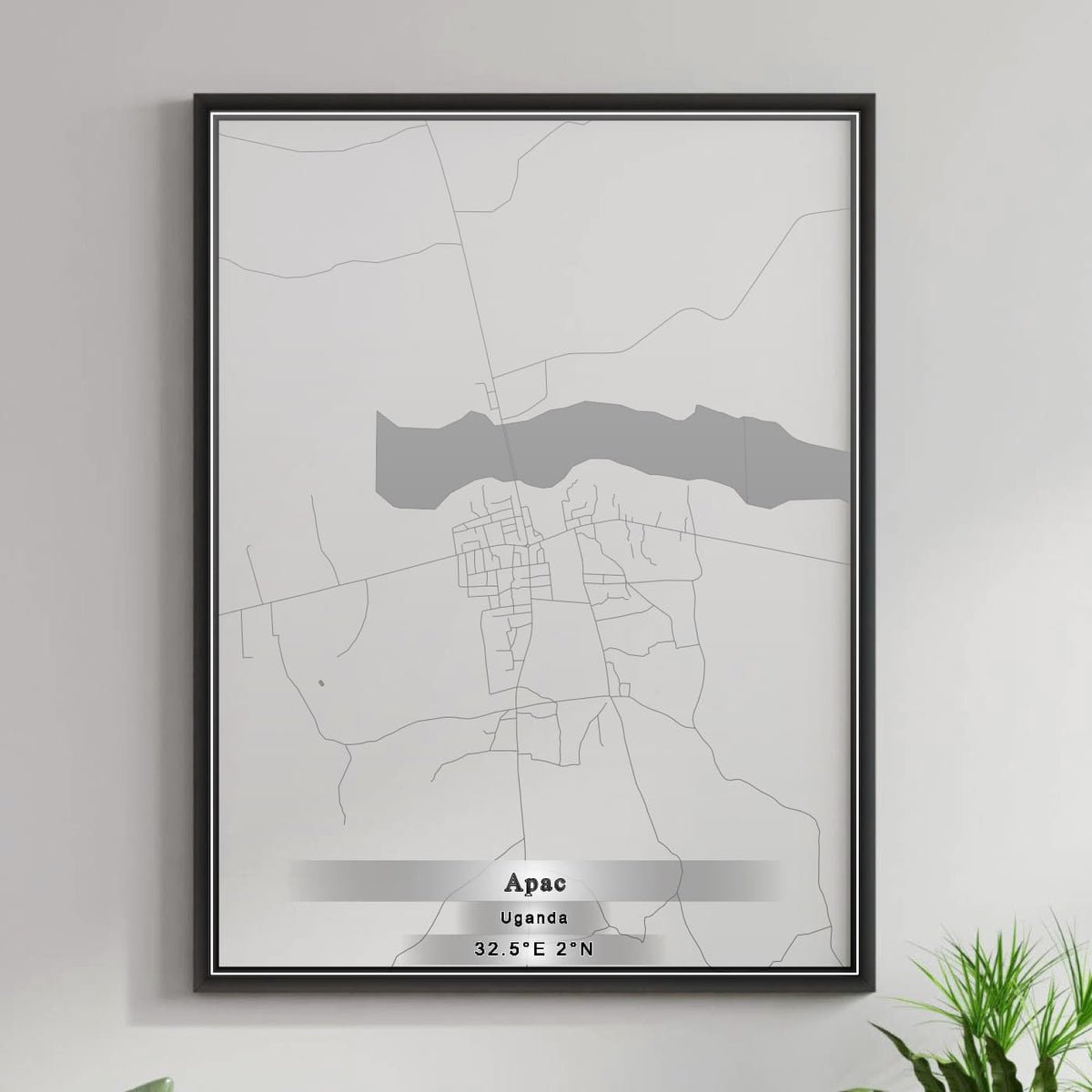ROAD MAP OF APAC, UGANDA BY MAPBAKES