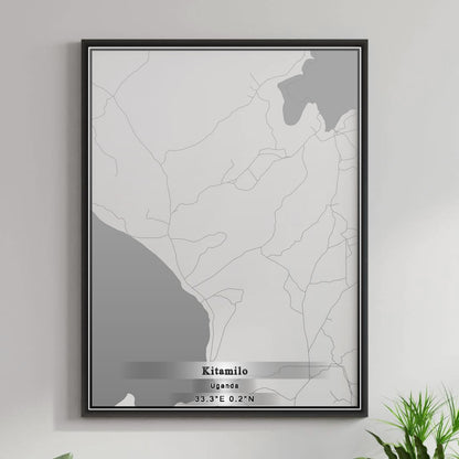 ROAD MAP OF KITAMILO, UGANDA BY MAPBAKES