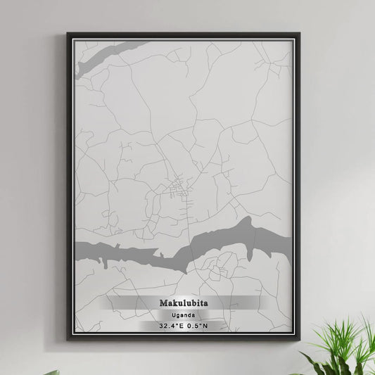 ROAD MAP OF MAKULUBITA, UGANDA BY MAPBAKES