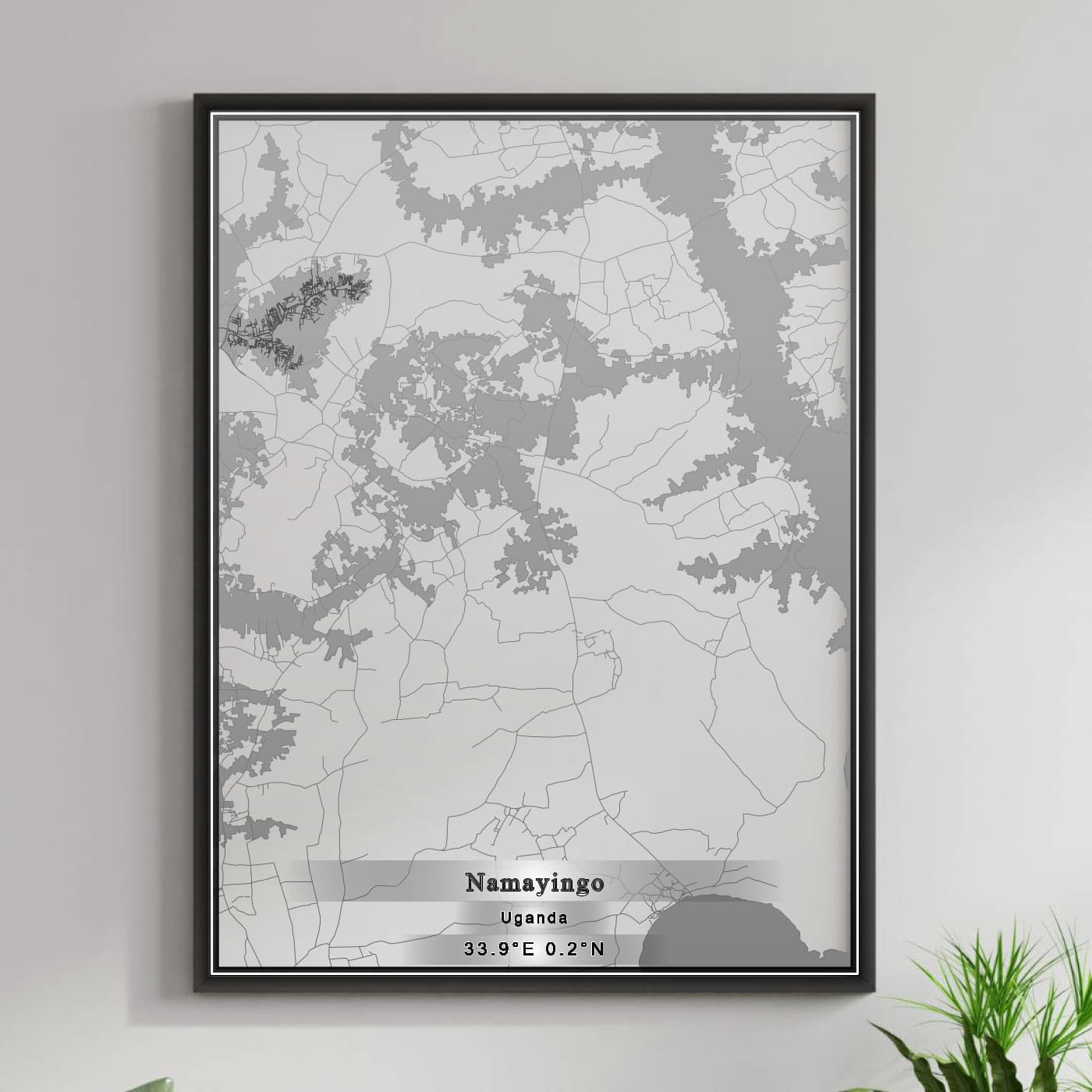 ROAD MAP OF NAMAYINGO, UGANDA BY MAPBAKES