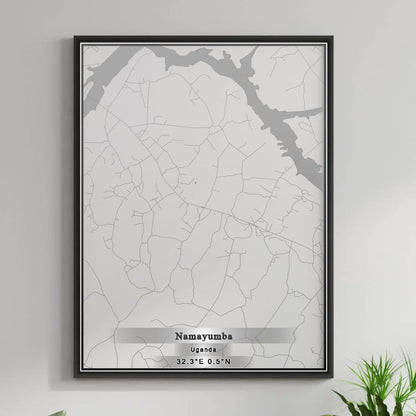 ROAD MAP OF NAMAYUMBA, UGANDA BY MAPBAKES