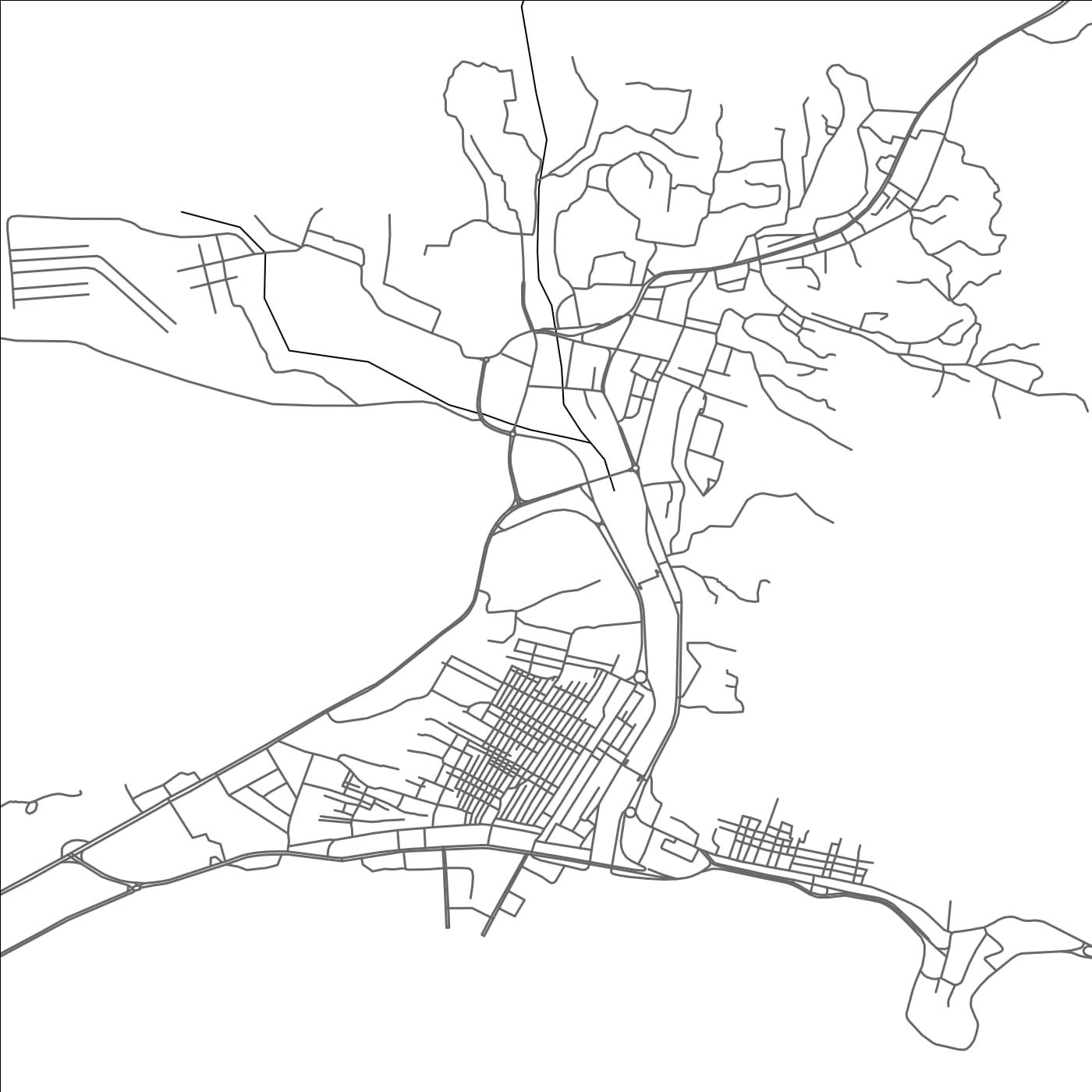 ROAD MAP OF MUKALLA, YEMEN BY MAPBAKES