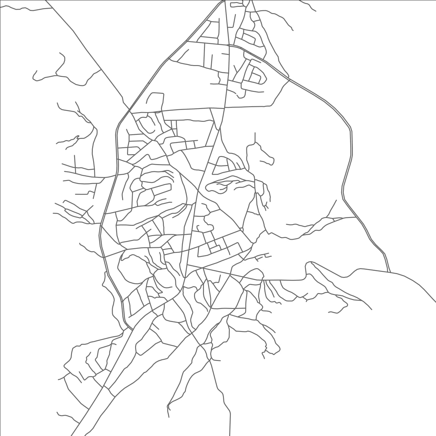 ROAD MAP OF YARĪM, YEMEN BY MAPBAKES