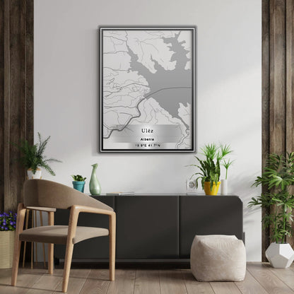 ROAD MAP OF ULËZ, ALBANIA BY MAPBAKES