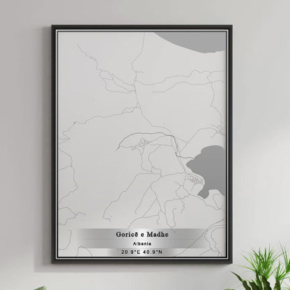 ROAD MAP OF GORICË E MADHE, ALBANIA BY MAPBAKES